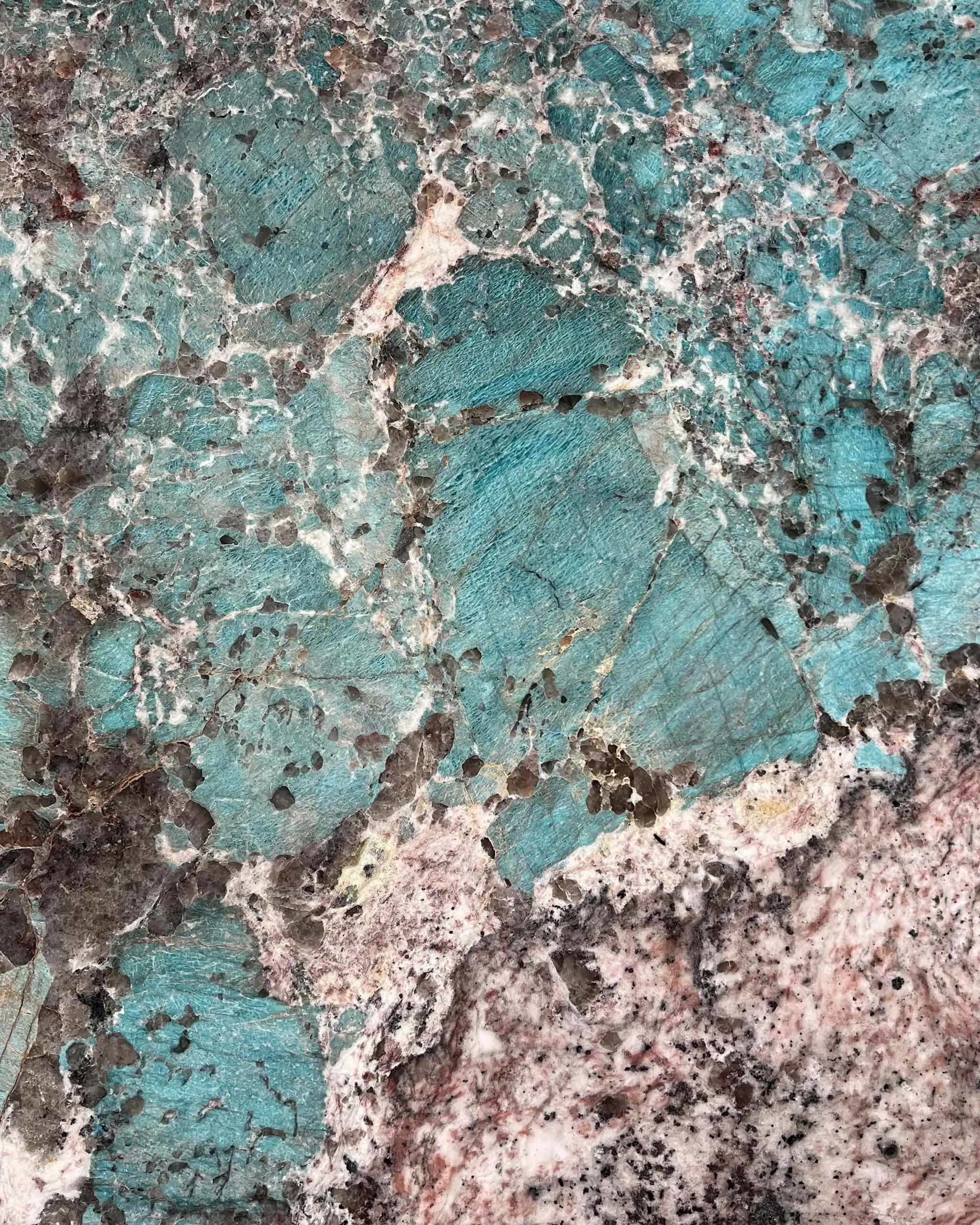 Amazonite Granite Swatch