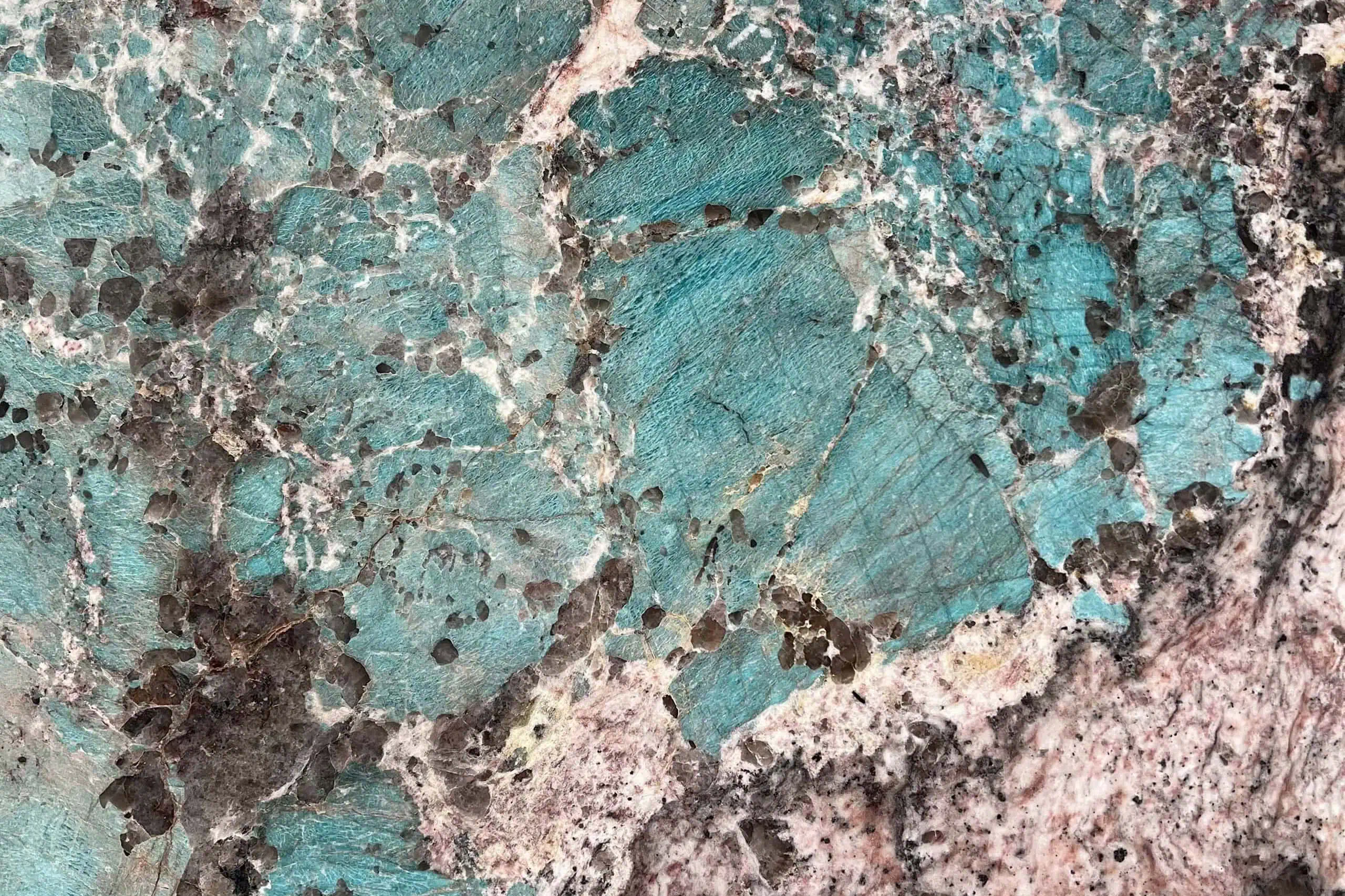 Amazonite Granite Swatch