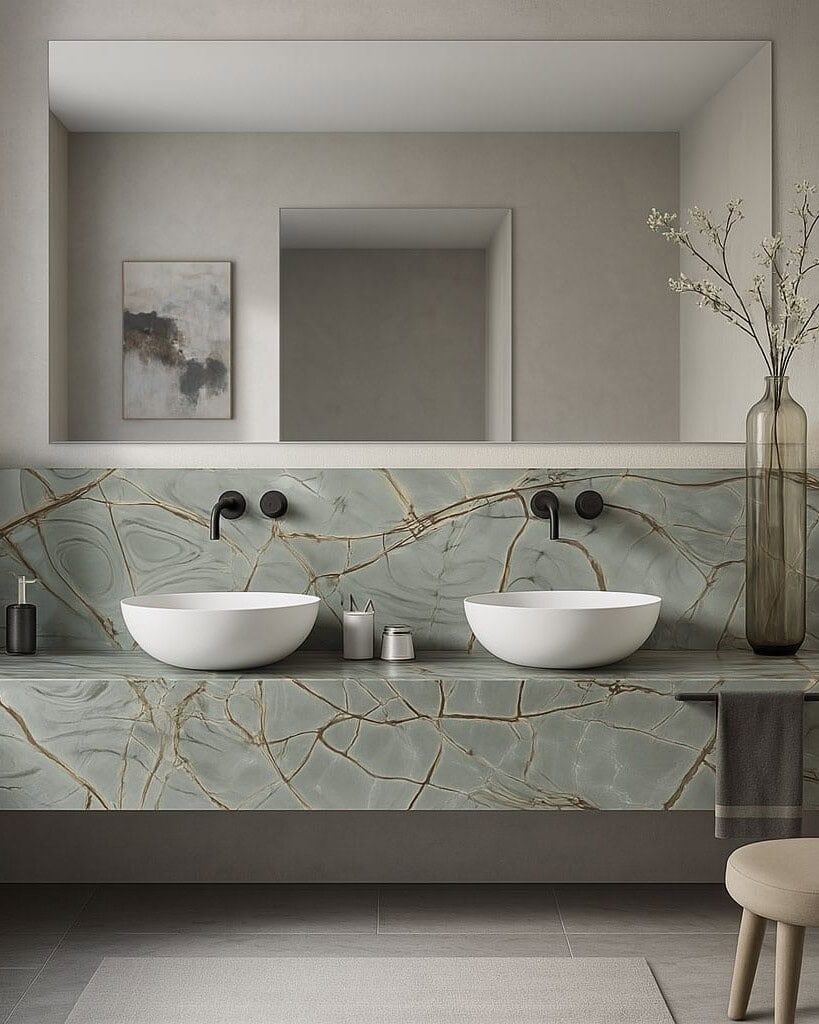 Blu Roma Quartzite Bathroom Vanity