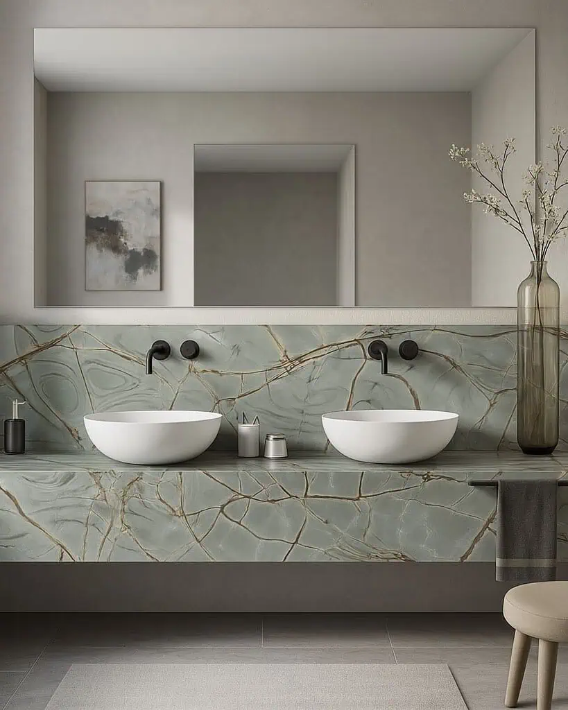 Blu Roma Quartzite Bathroom Vanity