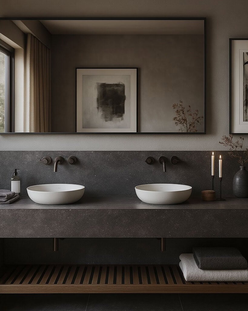Bluestone Porcelain Bathroom Vanity
