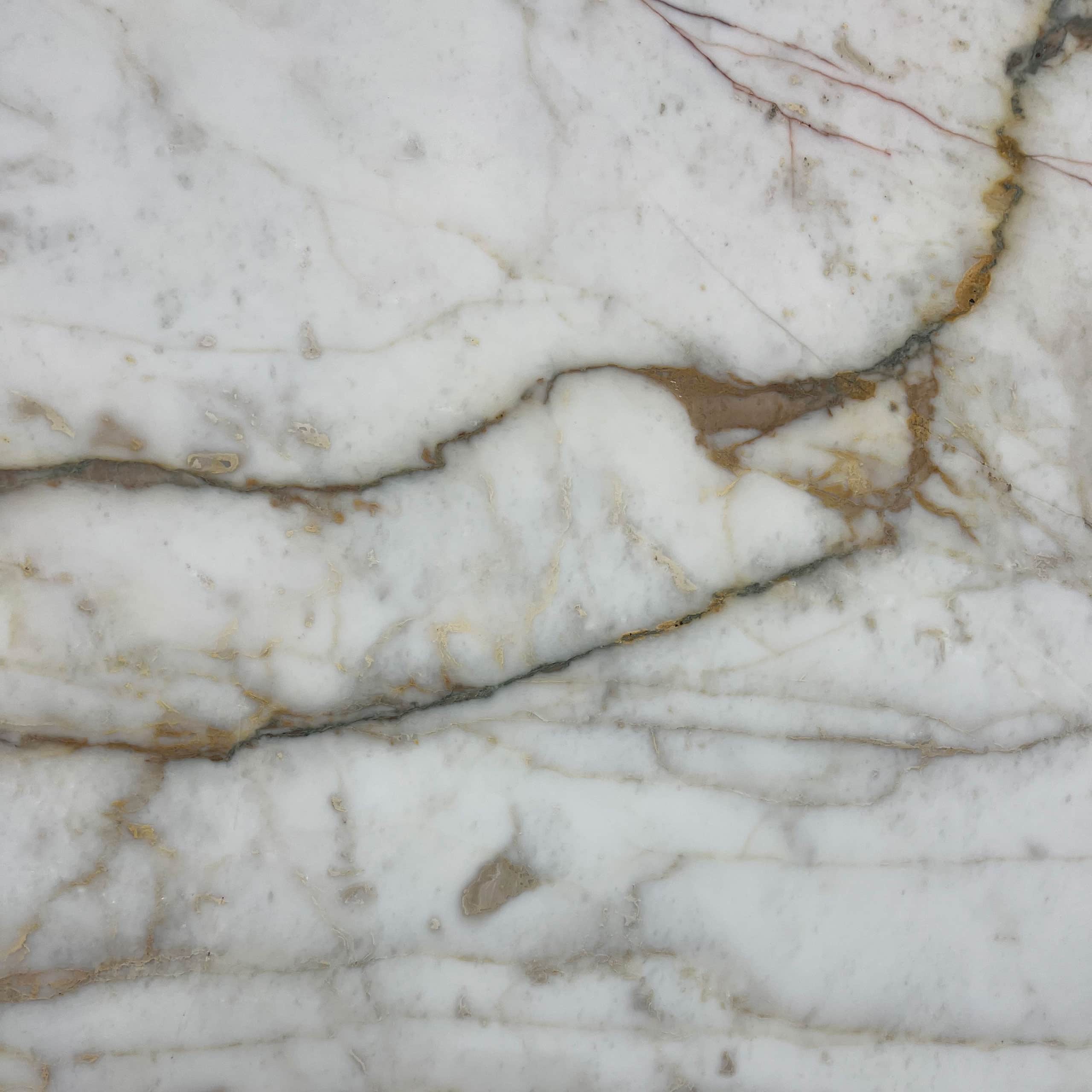 Calacatta Mezza Machia Oro Marble Swatch